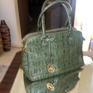 Green Croc Mk Sachel